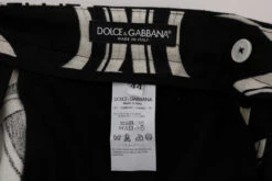 Dolce & Gabbana Sleek Patterned Slim-Fit Men's Trousers 13 Dolce & Gabbana Sleek Patterned Slim-Fit Men's Trousers -Lux Lair Store 447847