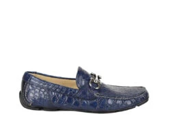 Salvatore Ferragamo Men's Parigi Dark Blue Crocodile Horsebit Loafers -Lux Lair Store 448951 parigi 7 20ee 6