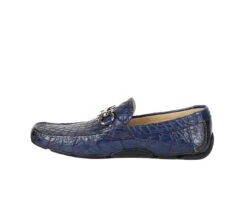 Salvatore Ferragamo Men's Parigi Dark Blue Crocodile Horsebit Loafers -Lux Lair Store 448951 parigi 7 20ee 7