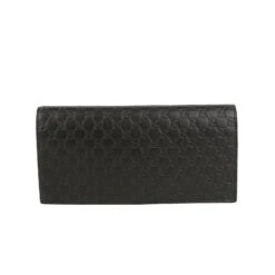 Gucci Microguccissima Brown Leather Wallet With ID Window 449245 2044