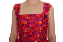 Dolce & Gabbana Pink Patterned A-line Above Knees Women's Dress 12 Dolce & Gabbana Pink Patterned A-line Above Knees Women's Dress -Lux Lair Store 450904