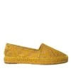 Dolce & Gabbana Yellow Taormina Lace Espadrille Loafers Flats Women's Shoes -Lux Lair Store 4538986