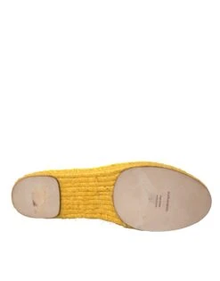 Dolce & Gabbana Yellow Taormina Lace Espadrille Loafers Flats Women's Shoes 12 Dolce & Gabbana Yellow Taormina Lace Espadrille Loafers Flats Women's Shoes -Lux Lair Store 4538987