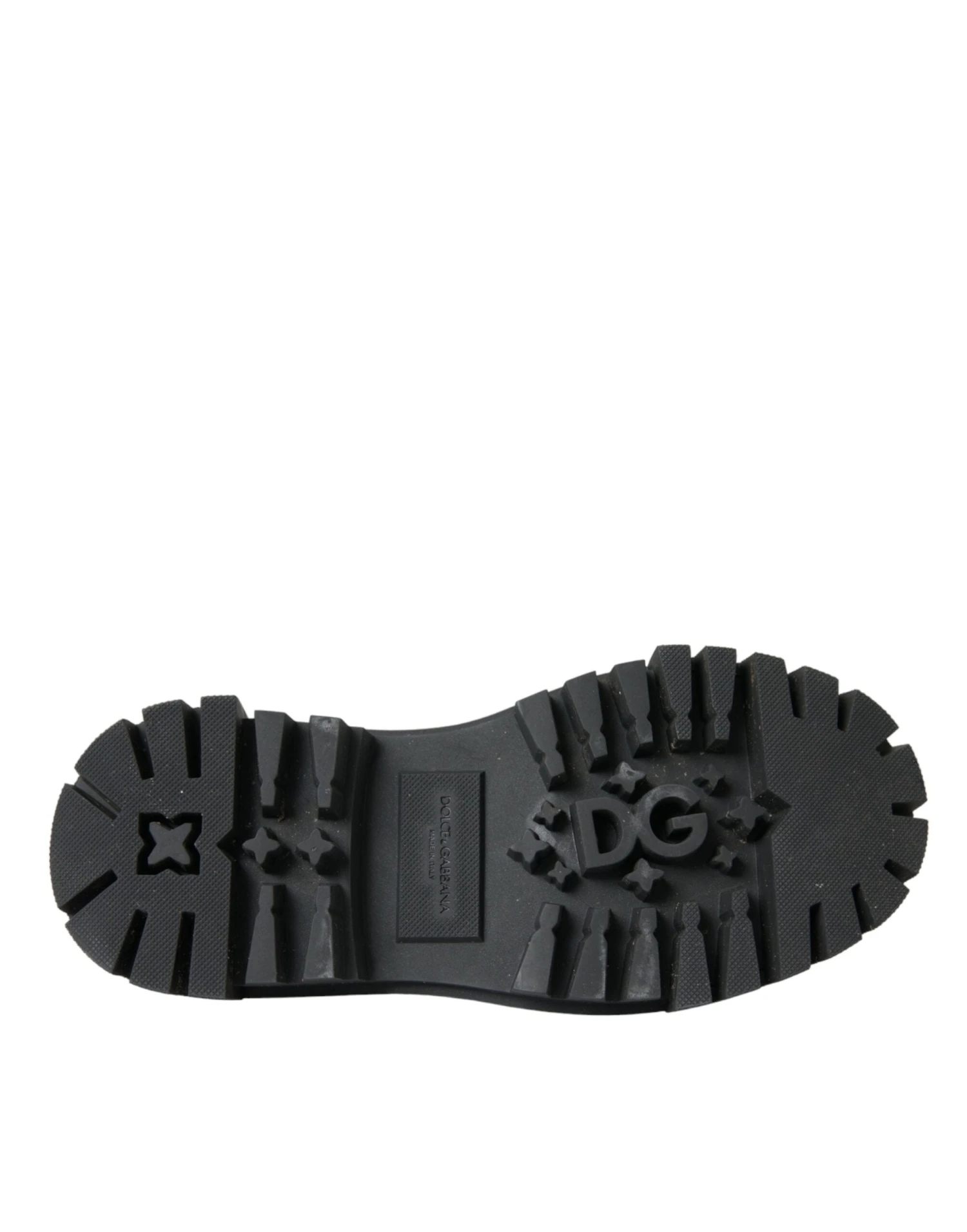 Dolce & Gabbana Black Leather Trekking Derby Embellished Women's Shoes 8 Dolce & Gabbana Black Leather Trekking Derby Embellished Women's Shoes - Image 6