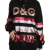 Dolce & Gabbana DG Sequined Hooded Pullover Women's Sweater 1 Dolce & Gabbana DG Sequined Hooded Pullover Women's Sweater -Lux Lair Store 4545118