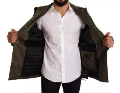 Dolce & Gabbana Green Cotton DG Love Blouson Coat Men's Jacket (Pre-Owned) 11 Dolce & Gabbana Green Cotton DG Love Blouson Coat Men's Jacket (Pre-Owned) -Lux Lair Store 4566297