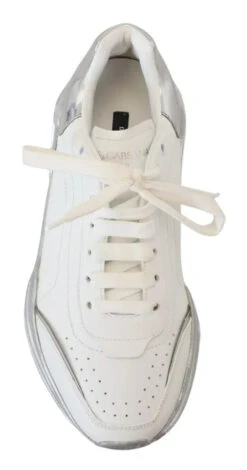 Dolce & Gabbana White Silver Leather Daymaster Women Sneakers Women's Shoes (Pre-Owned) 11 Dolce & Gabbana White Silver Leather Daymaster Women Sneakers Women's Shoes (Pre-Owned) -Lux Lair Store 4569632
