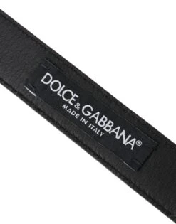 Dolce & Gabbana Brown Leather Silver Metal Buckle Belt Men's Men -Lux Lair Store 4570850