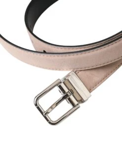 Dolce & Gabbana Beige Suede Leather Silver Buckle Belt Men's Men -Lux Lair Store 4570883