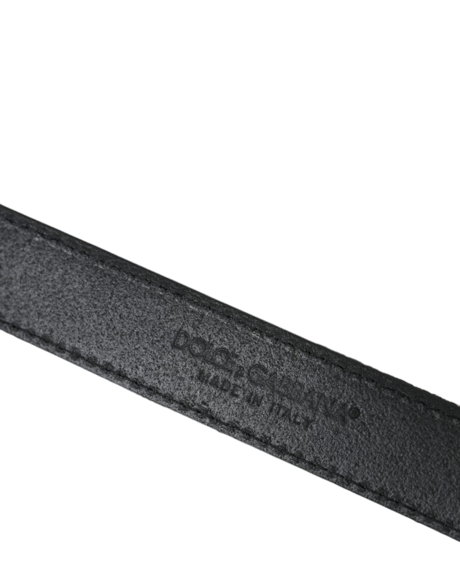 Dolce & Gabbana Black Jacquard Stripes Silver Metal Buckle Men's Belt 6 Dolce & Gabbana Black Jacquard Stripes Silver Metal Buckle Men's Belt - Image 4