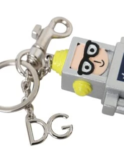 Dolce & Gabbana Multicolor Astronaut Space Metal Logo Keyring Men's Keychain 10 Dolce & Gabbana Multicolor Astronaut Space Metal Logo Keyring Men's Keychain -Lux Lair Store 4574335