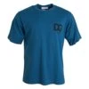 Dolce & Gabbana Blue Logo Round Neck Short Sleeves Men's T-shirt -Lux Lair Store 4576445