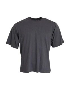Dolce & Gabbana Gray Cotton Round Neck Short Sleeve Men's T-shirt