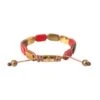Nialaya CZ Tiger Eye Red Coral 925 Silver Men Men's Bracelet -Lux Lair Store 4576660