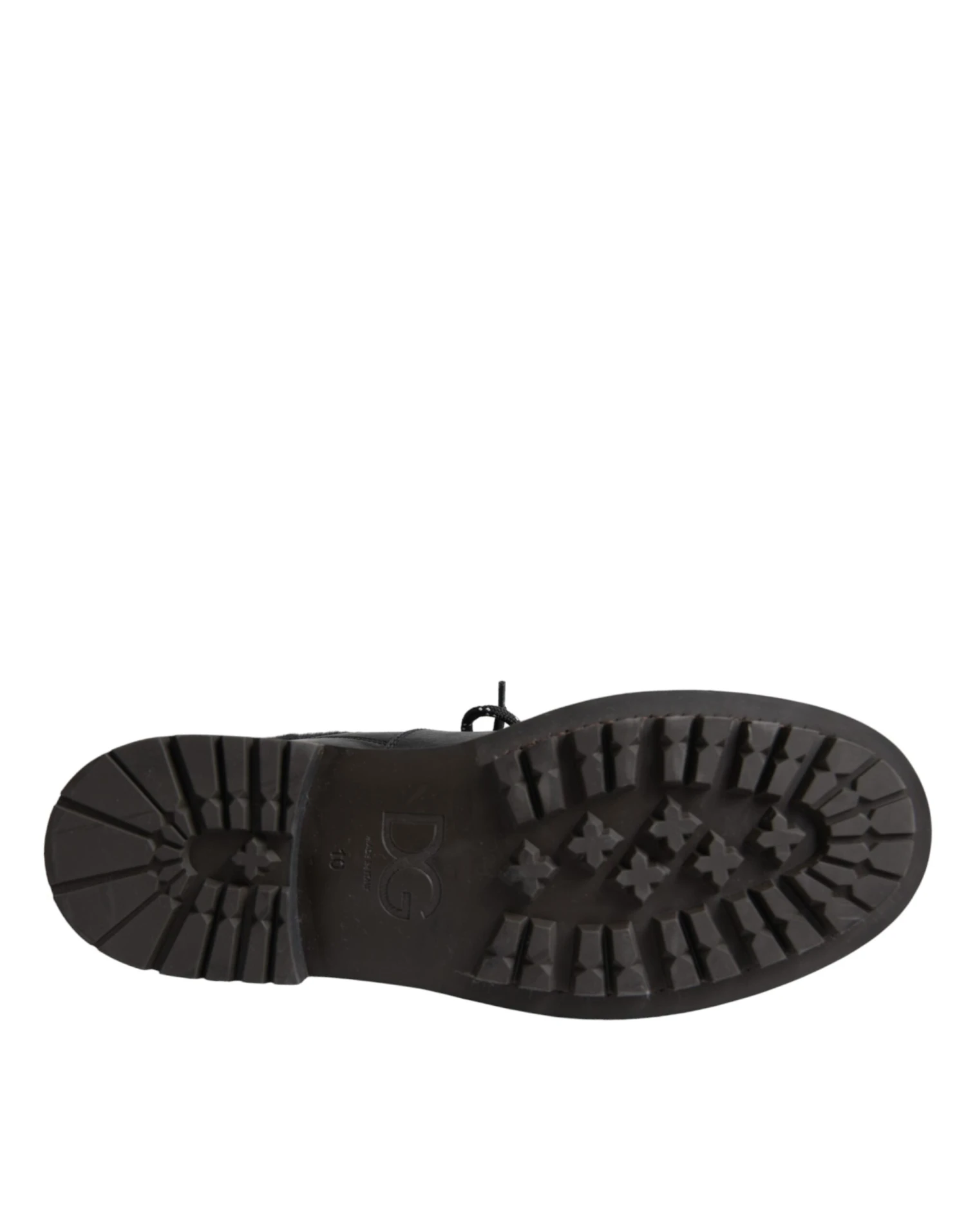 Dolce & Gabbana Black Leather Bernini Shearling Boots Men's Shoes 8 Dolce & Gabbana Black Leather Bernini Shearling Boots Men's Shoes - Image 6