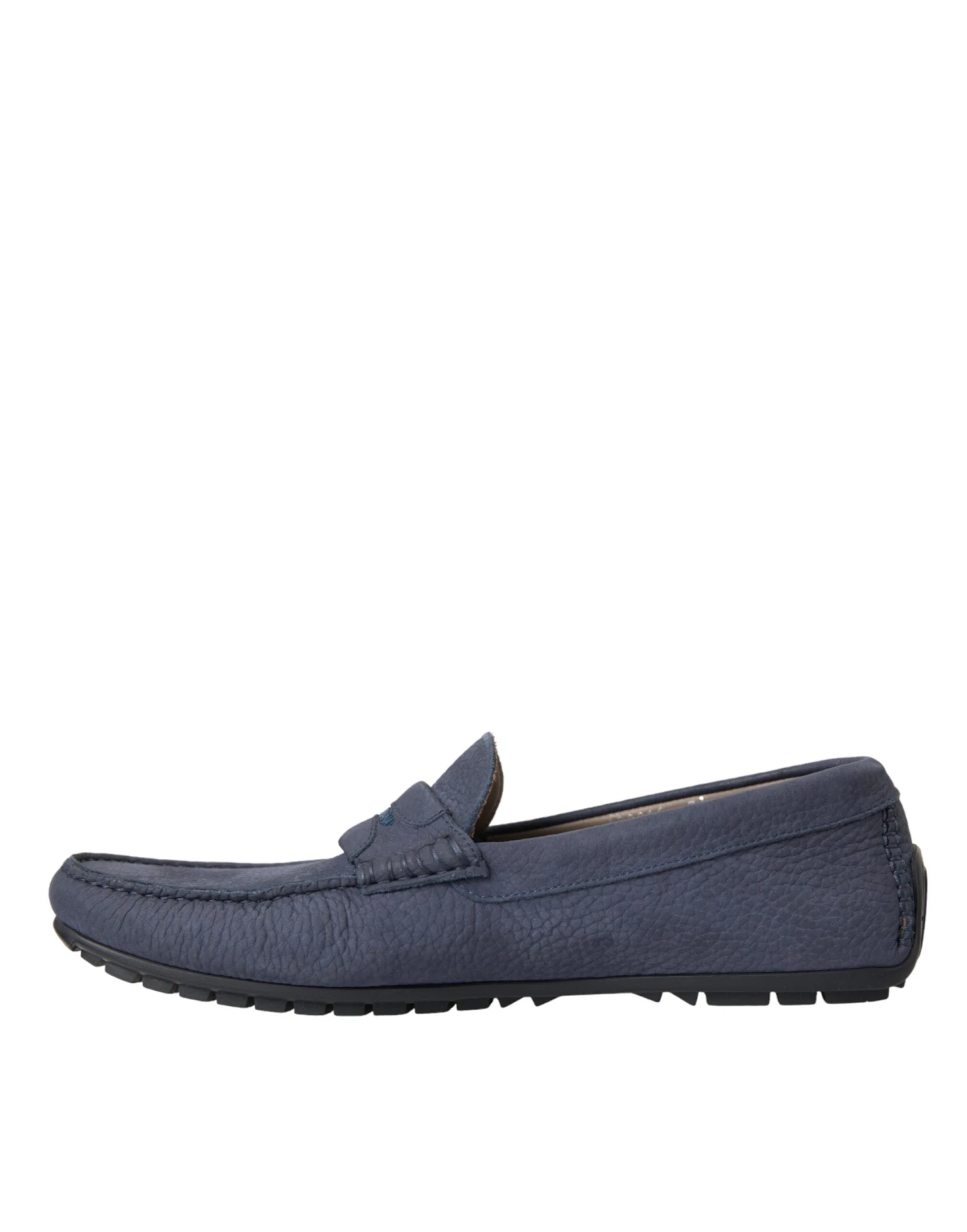 Dolce & Gabbana Blue Calf Leather Slip On Moccasin Men's Shoes 7 Dolce & Gabbana Blue Calf Leather Slip On Moccasin Men's Shoes - Image 5