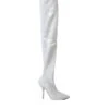 Dolce & Gabbana White Heels Stiletto Knee High Boots Women's Shoes 1 Dolce & Gabbana White Heels Stiletto Knee High Boots Women's Shoes -Lux Lair Store 4579485
