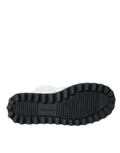 Dolce & Gabbana Metallic Silver Quilted Logo Patch Boot Women's Shoes -Lux Lair Store 4579530