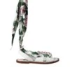 Dolce & Gabbana Multicolor Floral Print Ankle Wrap Sandals Women's Shoes -Lux Lair Store 4579916