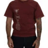 Dolce & Gabbana Maroon Printed Crewneck Tee Cotton Men's T-shirt (Pre-Owned) 2 Dolce & Gabbana Maroon Printed Crewneck Tee Cotton Men's T-shirt (Pre-Owned) -Lux Lair Store 4584751