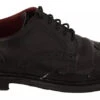 Dolce & Gabbana Black Leather Brogue Oxford Dress Men's Shoes (Pre-Owned) -Lux Lair Store 4587167