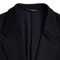 Dolce & Gabbana Blue Wool Notch Single Breasted Coat Men's Blazer 11 Dolce & Gabbana Blue Wool Notch Single Breasted Coat Men's Blazer -Lux Lair Store 4594511