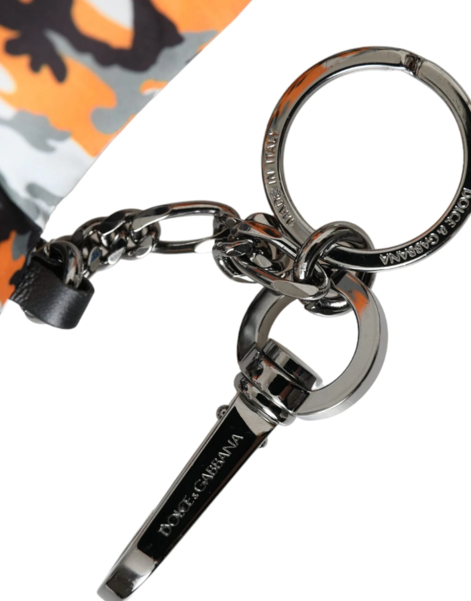 Dolce & Gabbana Multicolor Camouflage Animal Silhouette Keychain Men's Keyring 4 Dolce & Gabbana Multicolor Camouflage Animal Silhouette Keychain Men's Keyring - Image 2