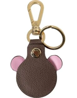 Dolce & Gabbana Multicolor Dauphine Calfskin DG Logo Keyring Men's Keychain -Lux Lair Store 4610560