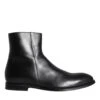 Dolce & Gabbana Black Calf Leather Men Ankle Boots Men Men's Shoes 2 Dolce & Gabbana Black Calf Leather Men Ankle Boots Men Men's Shoes -Lux Lair Store 4622983
