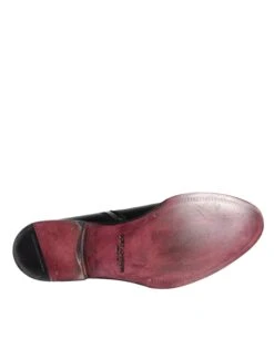 Dolce & Gabbana Black Calf Leather Men Ankle Boots Men Men's Shoes -Lux Lair Store 4622985