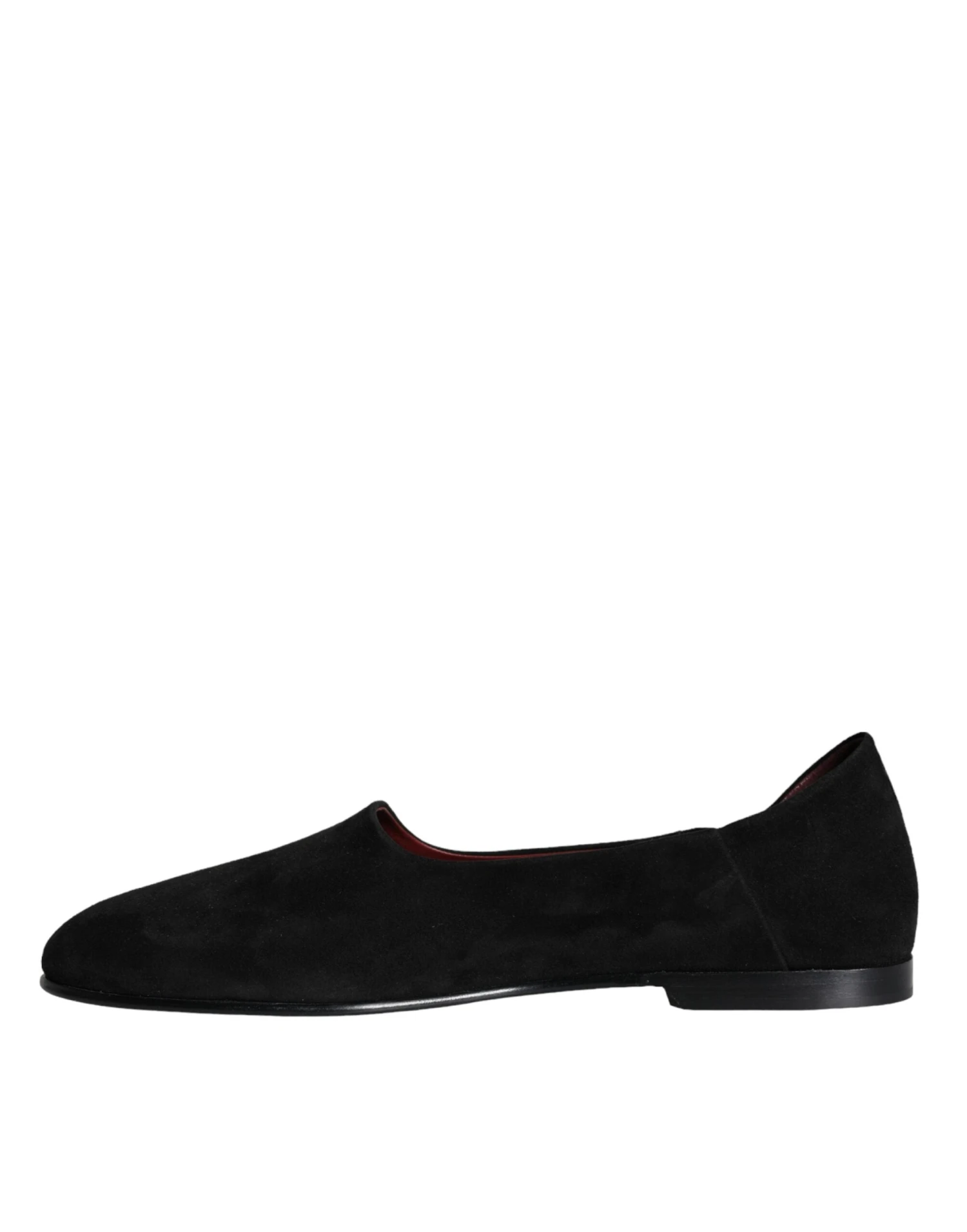 Dolce & Gabbana Black Suede Loafers Formal Slip On Men's Shoes 6 Dolce & Gabbana Black Suede Loafers Formal Slip On Men's Shoes - Image 4
