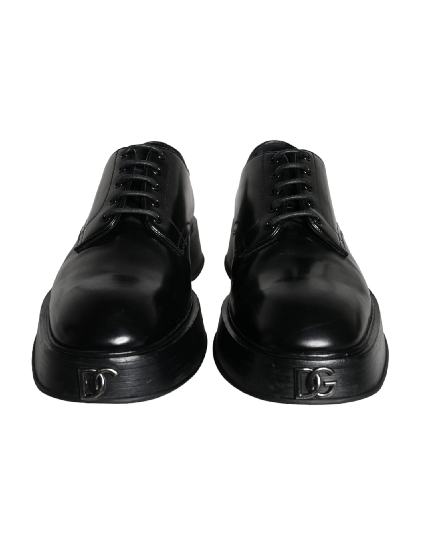 Dolce & Gabbana Black Calf Leather Derby Formal Dress Men's Shoes (Pre-Owned) 4 Dolce & Gabbana Black Calf Leather Derby Formal Dress Men's Shoes (Pre-Owned) - Image 2