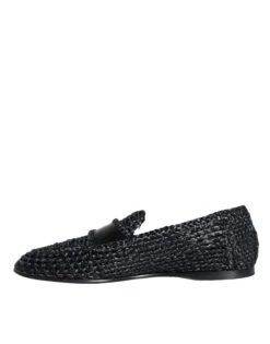 Dolce & Gabbana Black Woven Raffia Slip On Loafers Men Men's Shoes (Pre-Owned) 13 Dolce & Gabbana Black Woven Raffia Slip On Loafers Men Men's Shoes (Pre-Owned) -Lux Lair Store 4624053