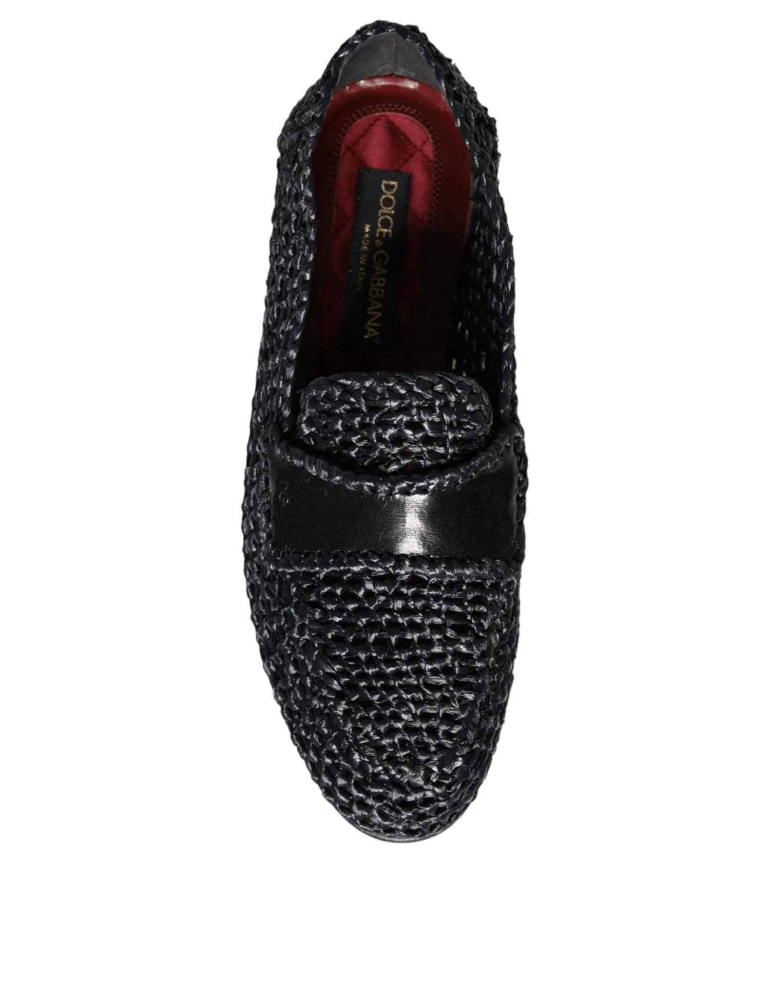 Dolce & Gabbana Black Woven Raffia Slip On Loafers Men Men's Shoes (Pre-Owned) 5 Dolce & Gabbana Black Woven Raffia Slip On Loafers Men Men's Shoes (Pre-Owned) - Image 3