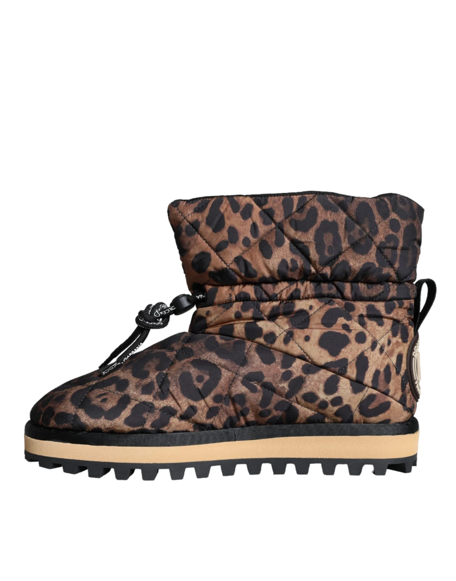 Dolce & Gabbana Brown Leopard Ankle Boots Padded Men's Shoes 7 Dolce & Gabbana Brown Leopard Ankle Boots Padded Men's Shoes - Image 5