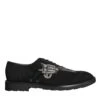 Dolce & Gabbana Black Suede Sicilia Lace Up Formal Men's Shoes