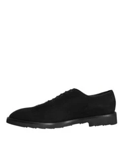 Dolce & Gabbana Black Suede Sicilia Lace Up Formal Men's Shoes 11 Dolce & Gabbana Black Suede Sicilia Lace Up Formal Men's Shoes -Lux Lair Store 4624333