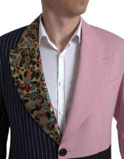 Dolce & Gabbana Multicolor Patchwork Single Breasted Men's Blazer (Pre-Owned) 9 Dolce & Gabbana Multicolor Patchwork Single Breasted Men's Blazer (Pre-Owned) -Lux Lair Store 4633848