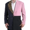 Dolce & Gabbana Multicolor Patchwork Single Breasted Men's Blazer (Pre-Owned) 2 Dolce & Gabbana Multicolor Patchwork Single Breasted Men's Blazer (Pre-Owned) -Lux Lair Store 4633858