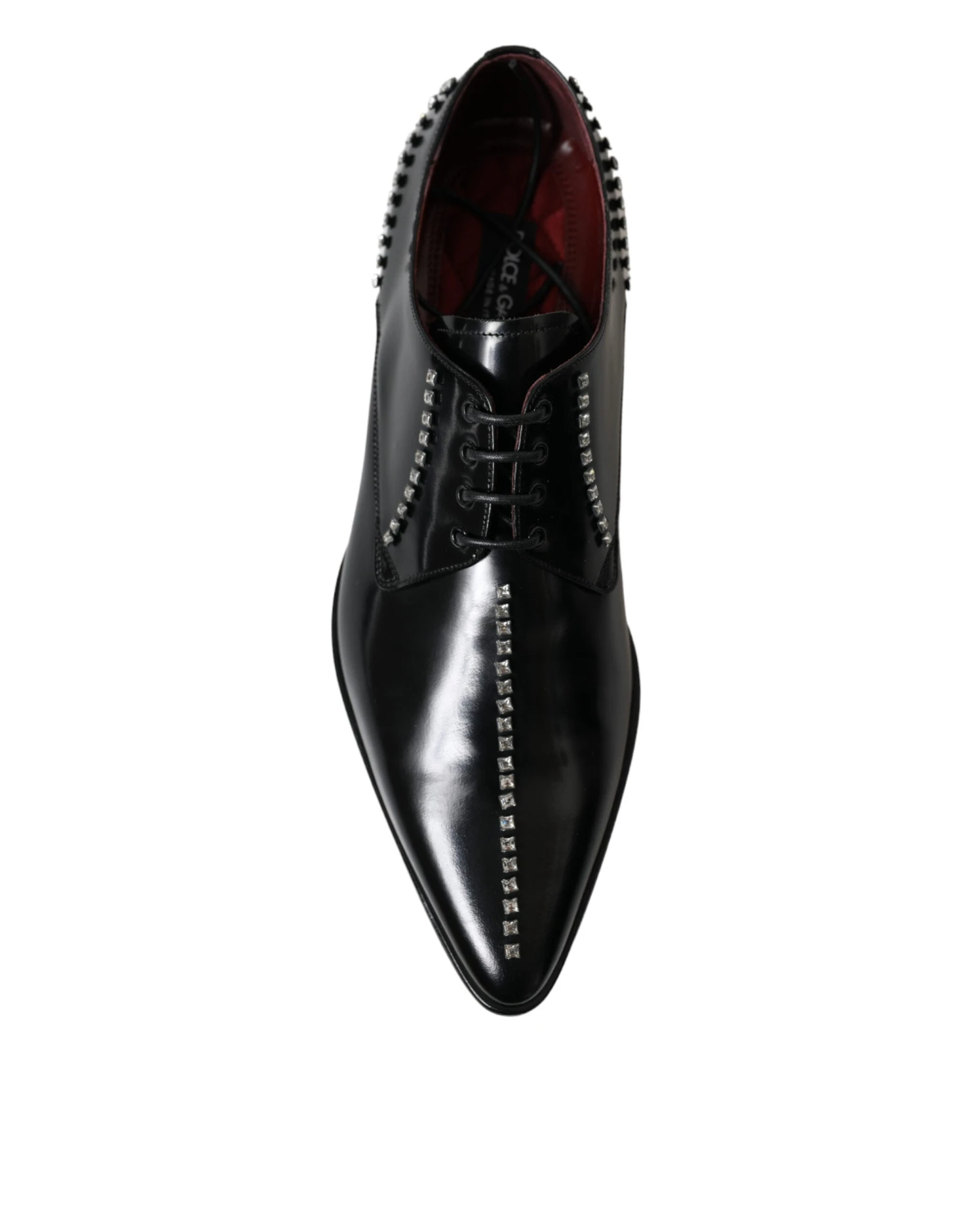 Dolce & Gabbana Black Leather Crystal Dress Formal Men's Shoes 5 Dolce & Gabbana Black Leather Crystal Dress Formal Men's Shoes - Image 3