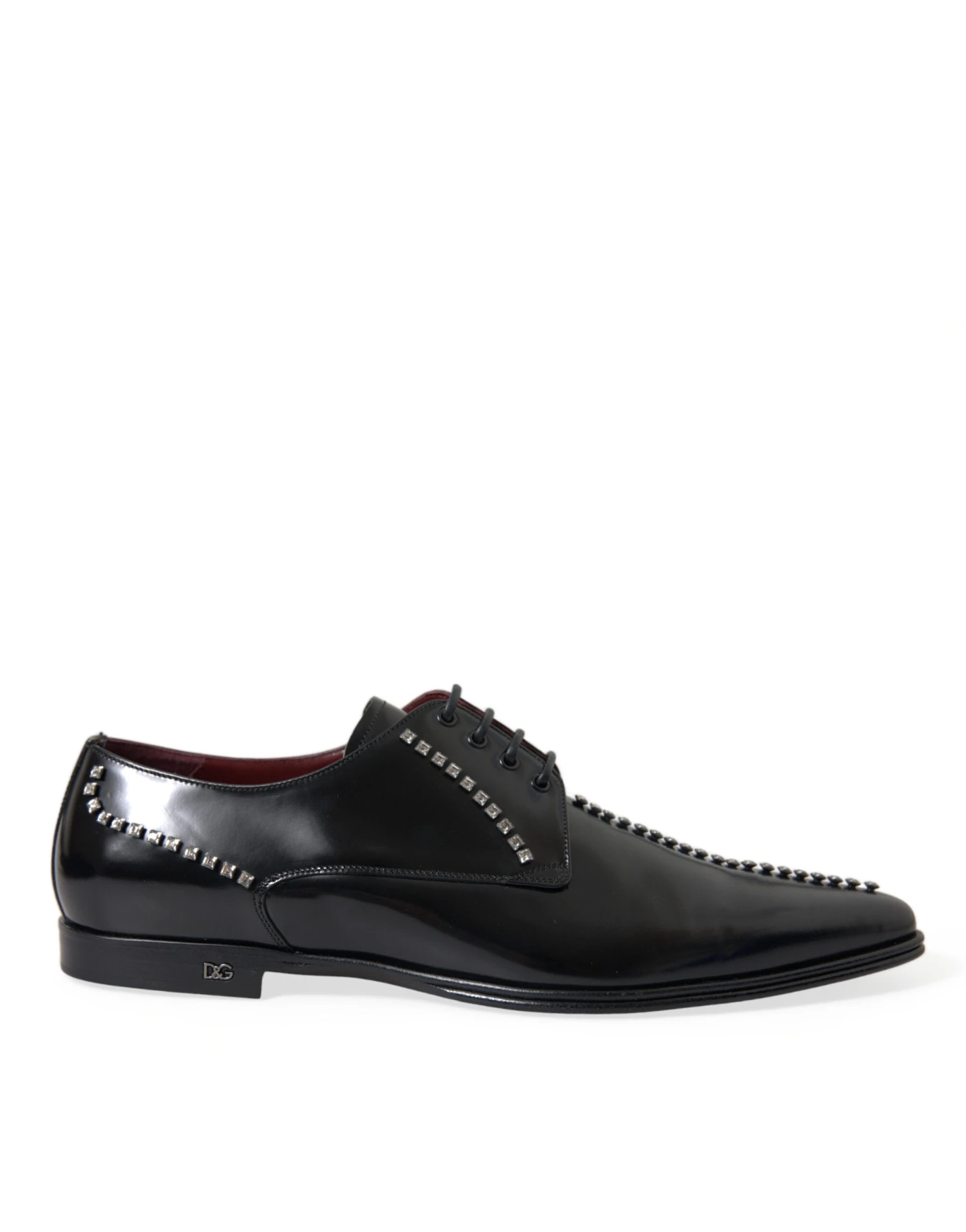 Dolce & Gabbana Black Leather Crystal Dress Formal Men's Shoes 3 Dolce & Gabbana Black Leather Crystal Dress Formal Men's Shoes