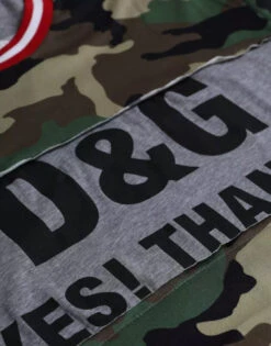 Dolce & Gabbana Multicolor Camouflage Cotton Crew Neck Men Men's T-shirt -Lux Lair Store 4637004