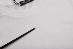 Dolce & Gabbana White Cotton Round Neck Short Sleeve Men's T-shirt (Pre-Owned) -Lux Lair Store 4637091