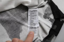 Dolce & Gabbana Black White Camouflage Round Neck Men's T-shirt -Lux Lair Store 4637175