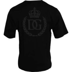 Dolce & Gabbana Black Logo Embossed Cotton Crew Neck Men's T-shirt (Pre-Owned) 8 Dolce & Gabbana Black Logo Embossed Cotton Crew Neck Men's T-shirt (Pre-Owned) -Lux Lair Store 4637228