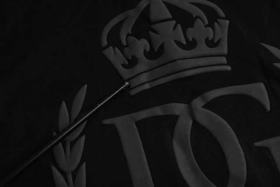 Dolce & Gabbana Black Logo Embossed Cotton Crew Neck Men's T-shirt (Pre-Owned) 5 Dolce & Gabbana Black Logo Embossed Cotton Crew Neck Men's T-shirt (Pre-Owned) - Image 3