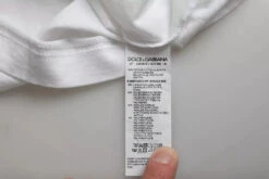 Dolce & Gabbana White King Of Love Round Neck Short Sleeves Men's T-shirt -Lux Lair Store 4637345