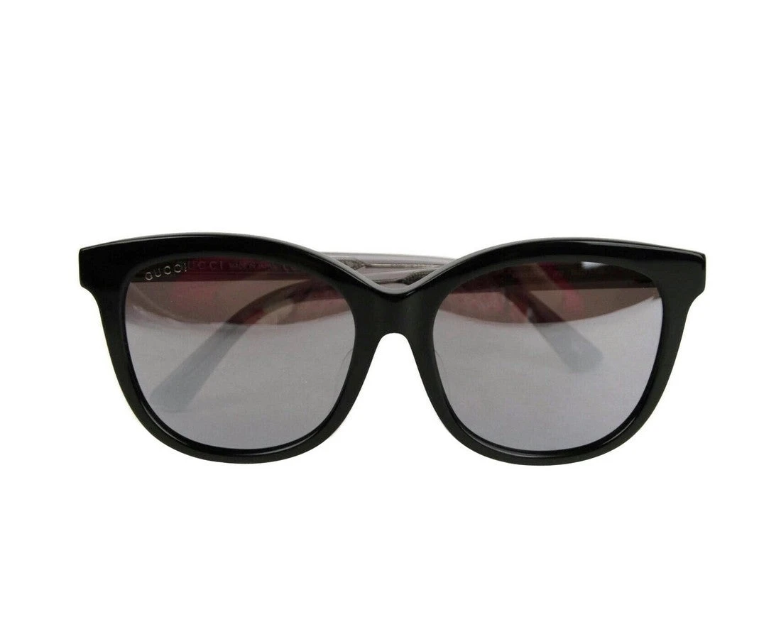 Gucci Acetate Grey Reflective Lenses Sunglasses - Black 8 Gucci Acetate Grey Reflective Lenses Sunglasses - Black - Image 6
