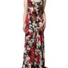 Dolce & Gabbana Black Floral Silk Sleeveless Long Gown Women's Dress 1 Dolce & Gabbana Black Floral Silk Sleeveless Long Gown Women's Dress -Lux Lair Store 4649365