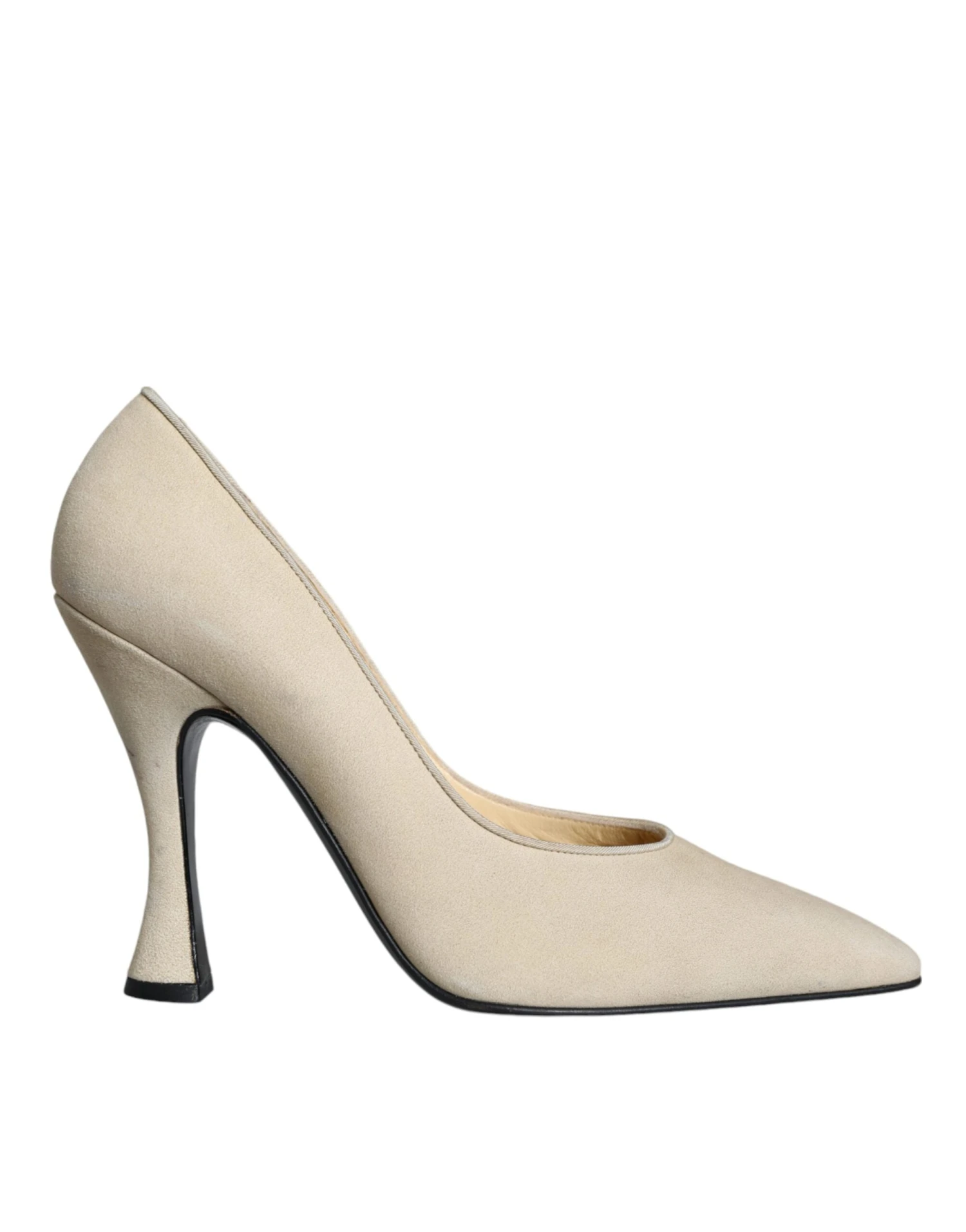 Dolce & Gabbana Beige Suede Leather High Heels Pumps Women's Shoes (Pre-Owned) 3 Dolce & Gabbana Beige Suede Leather High Heels Pumps Women's Shoes (Pre-Owned)